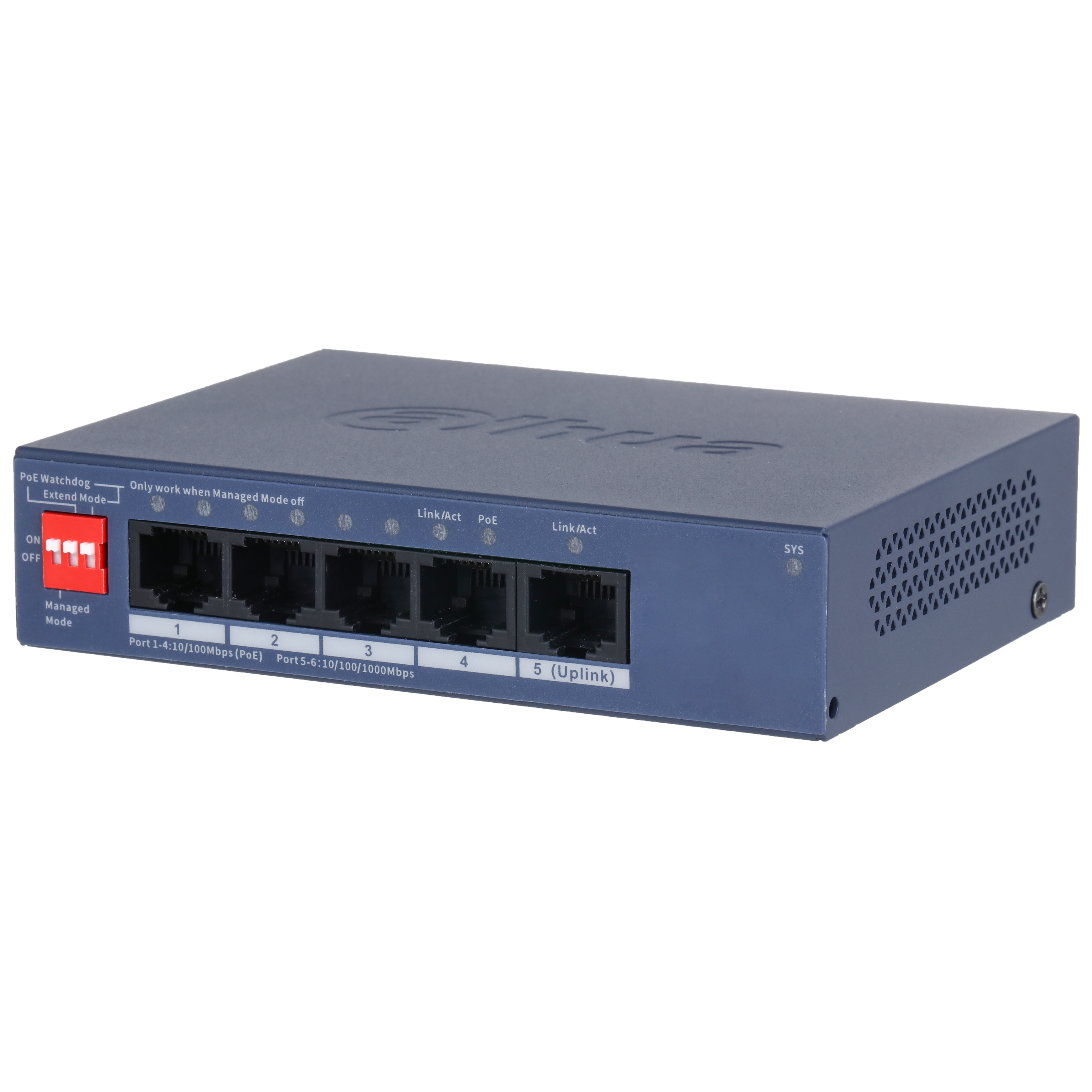 Switch POE Dahua para CCTV Red SSTT - CS4005-4ET1GT-36
