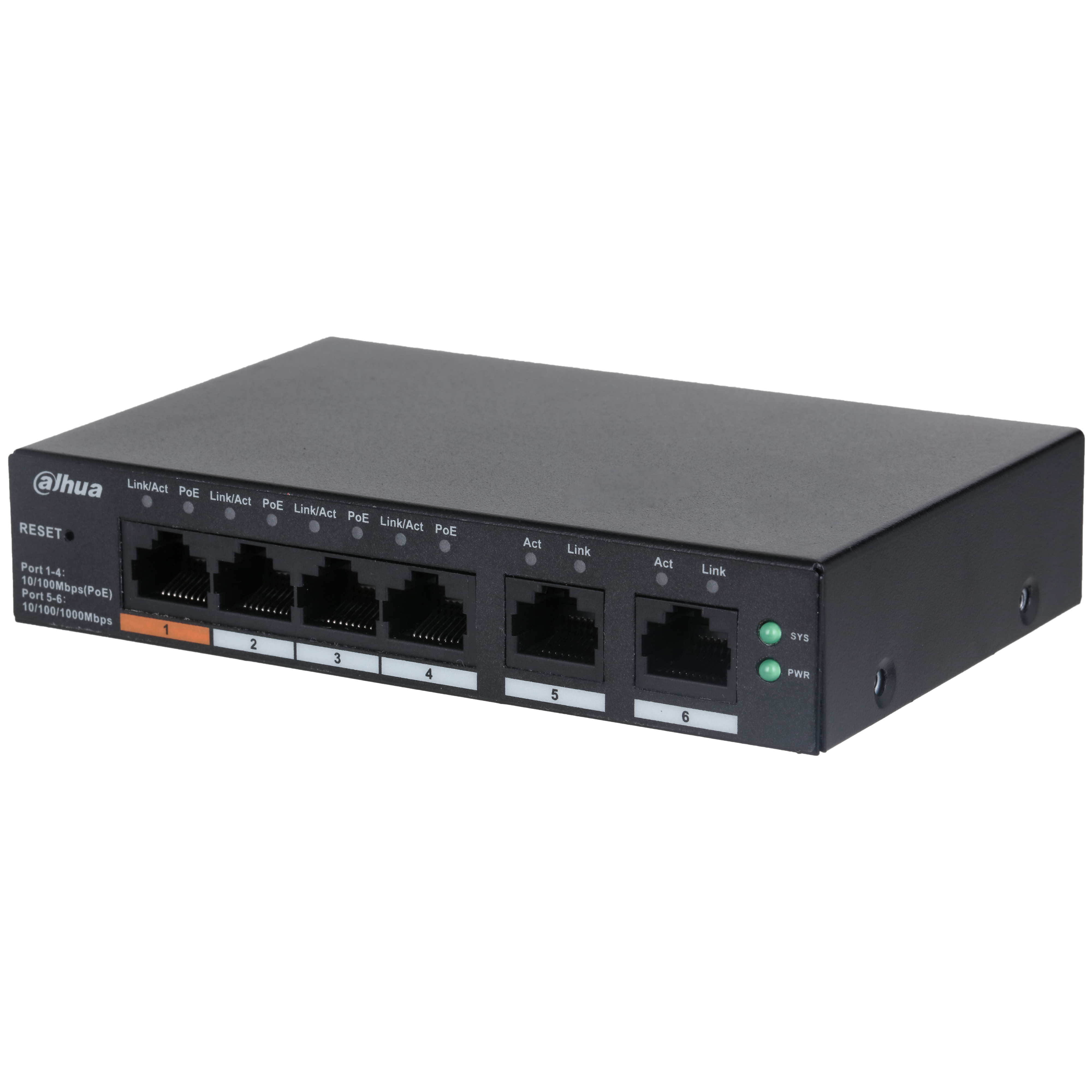 Switch POE Dahua para CCTV Red SSTT - CS4006-4ET-60