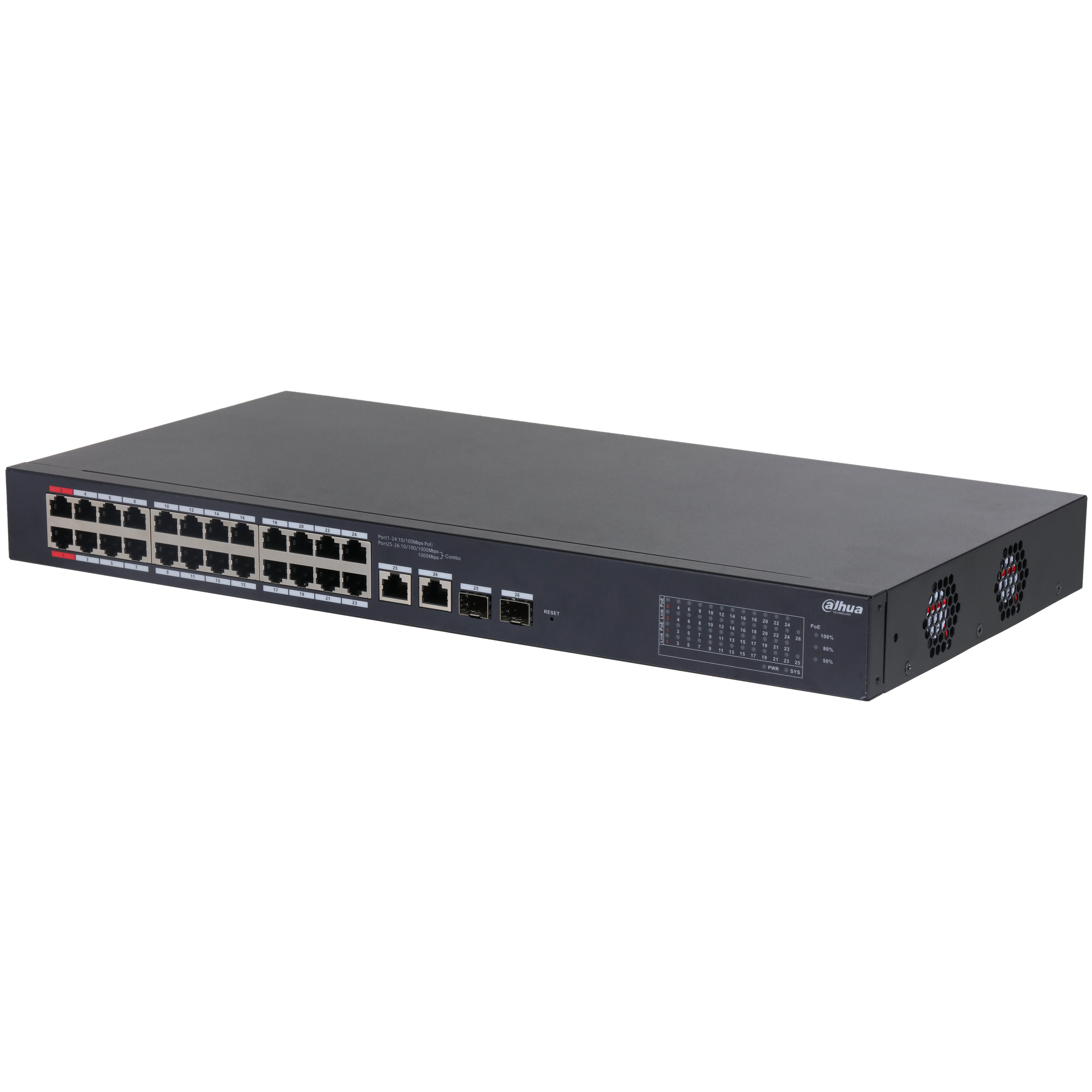 Switch POE Dahua para CCTV Red SSTT - CS4228-24GT-240