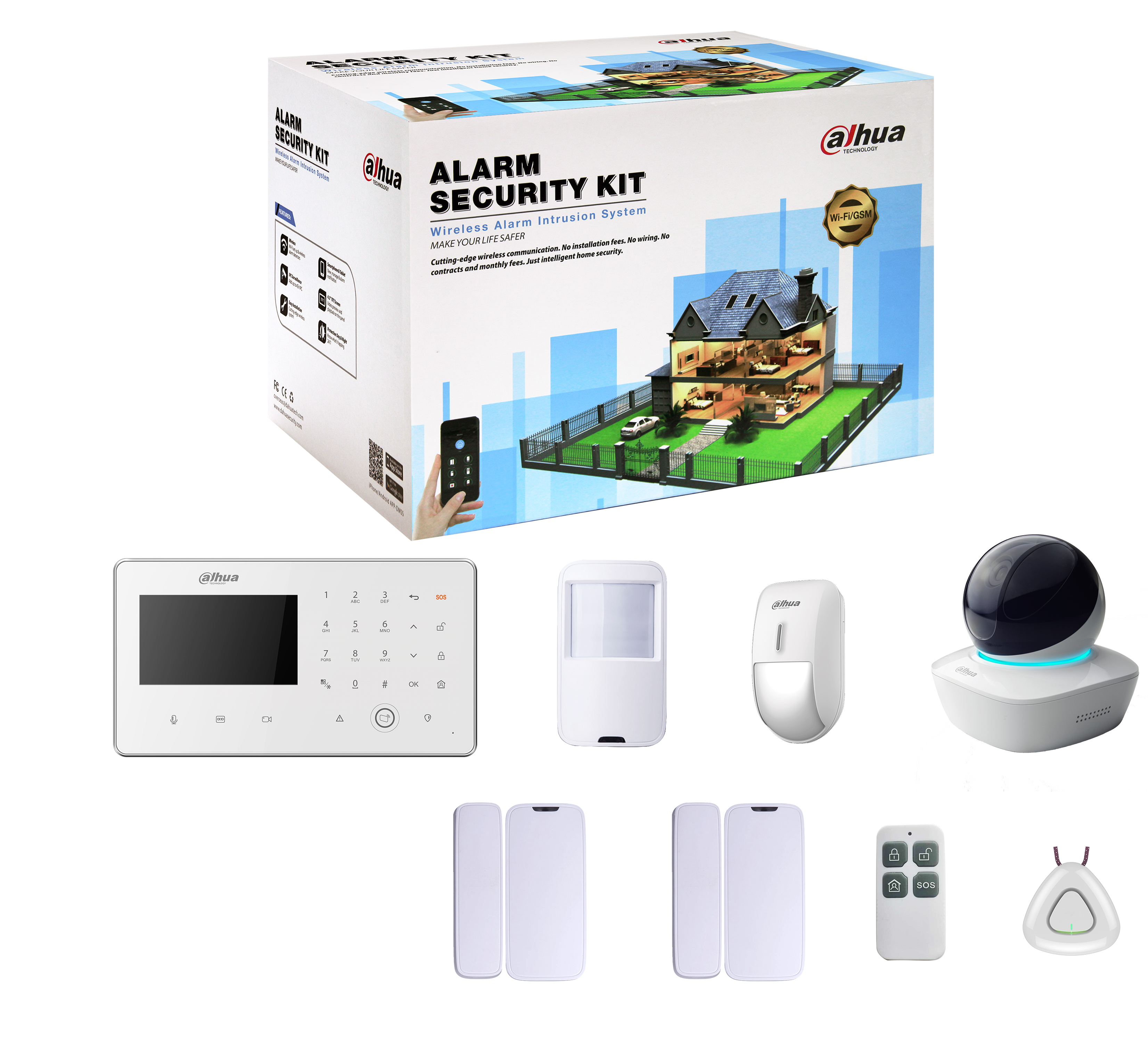 Dahua kit de alarmas para Cámaras seguridad HDCVI SSTT - DHI-ART-ARC5402A-W-06-A35