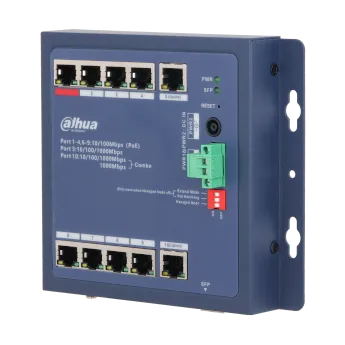 Switch POE Dahua para CCTV Red SSTT - CHS4110-8ET-90-F - Imagen referencial