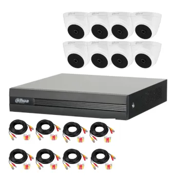 Liquidacion camaras de seguridad DAHUA SSTT - KIT-XVR1B08-I-1T-8xT1A21N-0360B - Imagen referencial