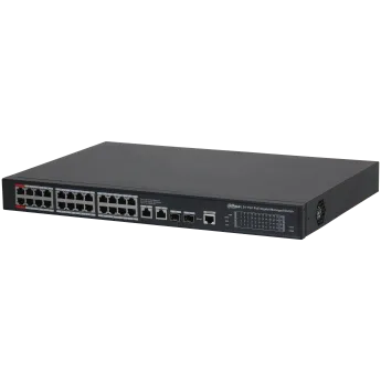 Switch POE Dahua para CCTV Red SSTT - S4228-24GT-360 - Imagen referencial