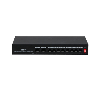 Switch POE Dahua® para CCTV Red SSTT - PFS3010-8ET-65 - Imagen referencial