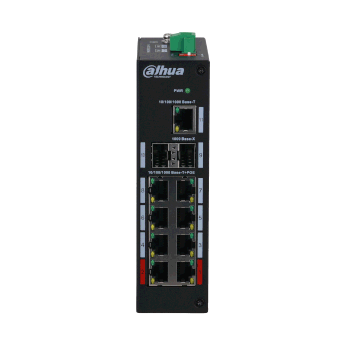 Switch POE Dahua® para CCTV Red SSTT - PFS3211-8GT-120-V2 - Imagen referencial