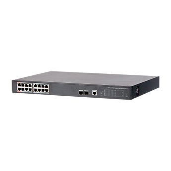 Switch POE Dahua® para CCTV Red SSTT - PFS4218-16GT-190 - Imagen referencial